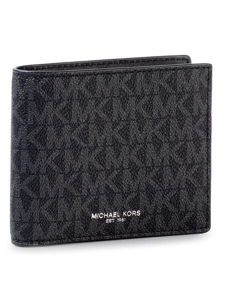 Michael Kors Portfel Greyson 39F9LGYF3B Czarny. Czarne portfele męskie Michael Kors, bez wzorów. Za 524.99 zł.