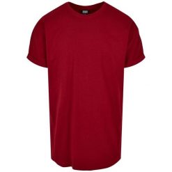 Męska Koszulka Z Długim Rękawem. Czerwone bluzki z długim rękawem męskie Urban Classics, l, bez wzorów, bez kołnierzyka. Za 67.99 zł.