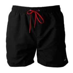 Szorty Kąpielowe Męskie 300/400. Czarne kąpielówki męskie CROWELL, m, bez wzorów, trekkingowe. Za 99.99 zł.