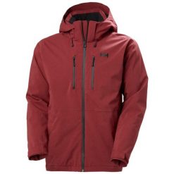Kurtka narciarska Helly Hansen Juniper 3.0. Czerwone kurtki sportowe męskie Helly Hansen, na zimę, m, bez wzorów, narciarskie. W wyprzedaży za 1,295.50 zł.