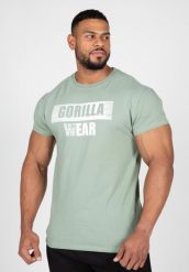 Murray Koszulka - Zielony. Zielone koszulki sportowe męskie GORILLA WEAR, l, bez wzorów, z bawełny, bez kołnierzyka, bez ramiączek, na fitness i siłownię. Za 219.00 zł.