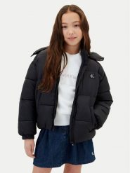 Calvin Klein Kurtka zimowa LVCKTJM02G Czarny Regular Fit. Czarne buty zimowe dziewczęce Calvin Klein, na zimę, bez wzorów, z syntetyku, bez kaptura. Za 699.99 zł.