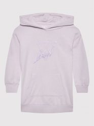 Guess Sukienka dzianinowa K2YK03 KA6R3 Fioletowy Regular Fit. Fioletowe sukienki dla dziewczynek Guess, z aplikacjami, z bawełny, bez ramiączek. Za 239.99 zł.