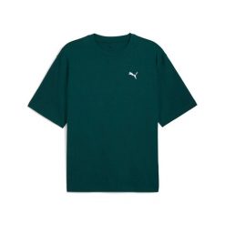 T-shirt boxy Puma Wardrobe ESS. Czarne t-shirty męskie Puma, m, bez wzorów, z bawełny, eleganckie, bez kołnierzyka. Za 115.99 zł.
