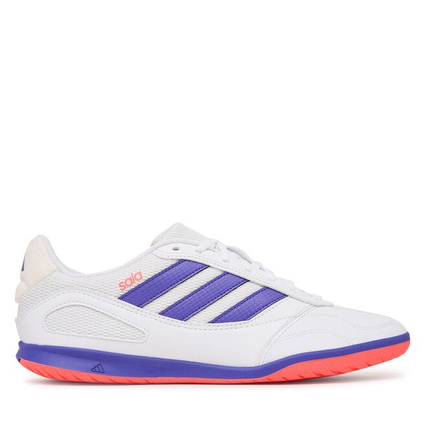 Buty do piłki nożnej adidas. Białe buty sportowe męskie Adidas, bez zapięcia, do piłki nożnej. Za 195.99 zł.