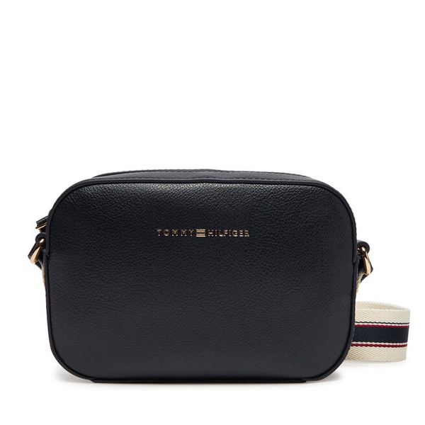 Torebka Tommy Hilfiger. Niebieskie listonoszki damskie Tommy Hilfiger, bez wzorów, bez dodatków. Za 349.99 zł.