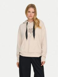 ONLY Bluza Fancy 15370578 Beżowy Regular Fit. Brązowe bluzy damskie Only, m, bez wzorów, z syntetyku, bez kaptura. Za 229.99 zł.