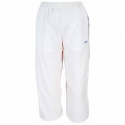 Spodnie treningowe męskie Reebok AUMG7390100. Białe spodnie sportowe męskie Reebok, m, bez wzorów, z dresówki, na fitness i siłownię. Za 159.99 zł.