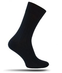 Klasyczne Męskie Skarpetki Chattier z Bawełny Merceryzowanej - Granatowe. Niebieskie skarpety męskie Chattier, bez wzorów, z bawełny. Za 29.90 zł.