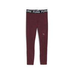 Damskie legginsy PUMA STRONG PUMA. Czerwone legginsy damskie Puma, bez wzorów, z podwyższonym stanem, do biegania. W wyprzedaży za 180.70 zł.