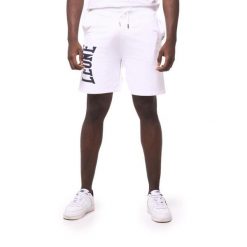 Bluza z bawełna z sznurek regulacyjny na co dzień. Białe bluzy męskie LEONE 1947 APPAREL, bez wzorów, z bawełny, na fitness i siłownię. Za 96.83 zł.