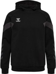Bluza z kapturem Hummel Travel. Czarne bluzy męskie Hummel, s, bez wzorów, z bawełny, z kapturem. Za 186.80 zł.