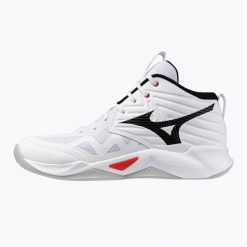 Buty do siatkówki Mizuno Wave Momentum Pro Mid. Białe buty sportowe męskie Mizuno, bez zapięcia, do piłki nożnej, mizuno wave. Za 419.99 zł.