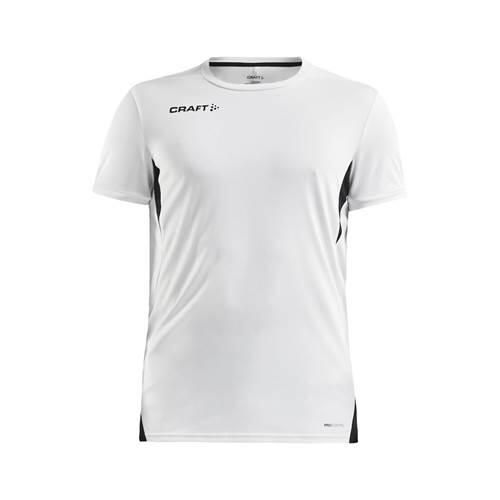 Koszulka treningowa męska Craft Pro Control Impact. Białe koszulki sportowe męskie Craft, m, bez wzorów, bez kołnierzyka, bez ramiączek, do piłki nożnej. Za 176.00 zł.