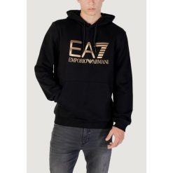 Bluza Mężczyzna EA7. Czarne bluzy męskie EA7, m, bez wzorów, z bawełny, bez kaptura. Za 431.90 zł.