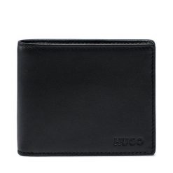 Portfel HUGO. Czarne portfele męskie Hugo, bez wzorów. Za 384.99 zł.