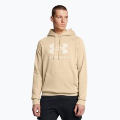 Bluza Under Armour Rival Fleece Logo HD. Brązowe bluzy męskie Under Armour, bez wzorów, bez kaptura. Za 159.99 zł.