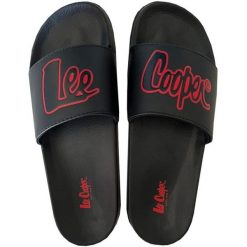 Klapki Lee Cooper LCW-24-42-2484MC czarne. Czarne klapki męskie z syntetyku. Za 128.57 zł.