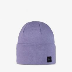 Czapka BUFF KNITTED BEANIE NIELS. Fioletowe czapki i kapelusze damskie Buff, na zimę, bez wzorów, z dzianiny, retro. Za 89.99 zł.