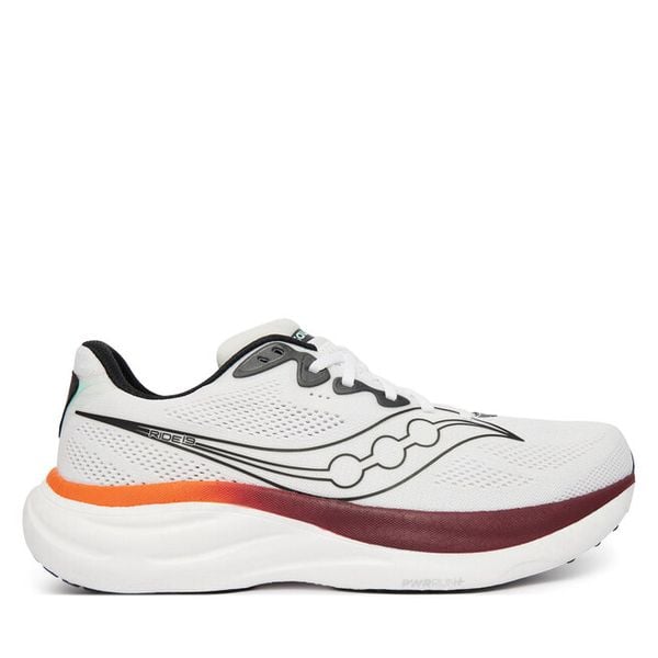 Buty do biegania Saucony. Białe buty sportowe męskie Saucony, bez zapięcia, do biegania. Za 597.99 zł.