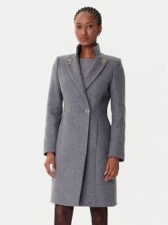 Rinascimento Płaszcz wełniany CFC0126218003 Szary Regular Fit. Szare płaszcze damskie Rinascimento, na zimę, s, bez wzorów, z syntetyku, bez kaptura. Za 909.99 zł.