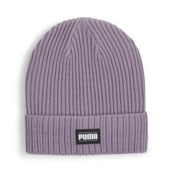 Czapka Puma Ribbed Classic Cuff Beanie. Fioletowe czapki i kapelusze damskie Puma, na zimę, bez wzorów, sportowe. Za 69.00 zł.