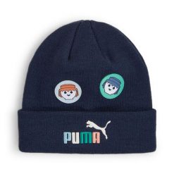 Puma Czapka X Playmobil JR 02554301. Niebieskie czapki i kapelusze męskie Puma, na zimę, bez wzorów, z dzianiny, eleganckie. Za 77.99 zł.