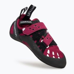 Buty wspinaczkowe damskie La Sportiva Tarantula AW24. Czerwone obuwie sportowe damskie La Sportiva, bez wzorów, wspinaczkowe. Za 399.99 zł.