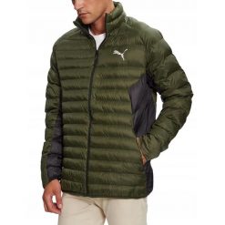 Męska kurtka pikowana Puma Packlite Primaloft zielona. Zielone kurtki sportowe męskie Puma, m, bez wzorów, z puchu, trekkingowe, primaloft. Za 259.00 zł.
