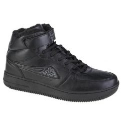 Buty do chodzenia unisex, Kappa Bash Mid Fur. Czarne obuwie sportowe damskie Kappa, bez wzorów, z materiału, trekkingowe. Za 273.00 zł.
