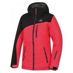 Hannah Yolanda Teaberry/Black Mel 38. Czarne kurtki sportowe damskie Hannah, z tworzywa sztucznego. W wyprzedaży za 340.00 zł.