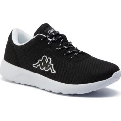 Sneakersy KAPPA - Tunes 242195 Black/White 1110. Czarne półbuty na co dzień męskie Kappa, z materiału, eleganckie, bez zapięcia. W wyprzedaży za 109.00 zł.