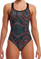 Strój kąpielowy Funkita Spiro Mint - Eclipse. Czarne kostiumy jednoczęściowe damskie FUNKITA, s, bez wzorów, z elastanu, sportowe, na fitness i siłownię. Za 229.00 zł.