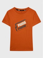 Puma T-Shirt Alpha Holiday 670109 Pomarańczowy Regular Fit. Brązowe t-shirty dla chłopców Puma, bez wzorów, z syntetyku, bez ramiączek. Za 79.99 zł.