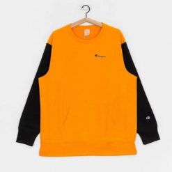 Męska bluza Champion Crewneck Sweatshirt 214284-OS030. Brązowe bluzy męskie Champion, m, bez wzorów, z bawełny, bez kaptura. Za 288.13 zł.
