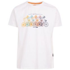 T-shirt Męski Apache. Białe koszulki sportowe męskie Trespass, l, bez wzorów, bez kołnierzyka, bez ramiączek, trekkingowe. Za 64.99 zł.