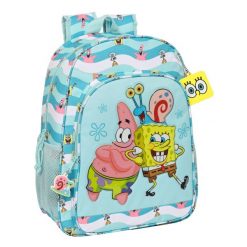 Plecak szkolny Spongebob Stay positive Niebieski. Niebieskie torby i plecaki dziecięce Nickelodeon, z poliesteru. Za 289.50 zł.