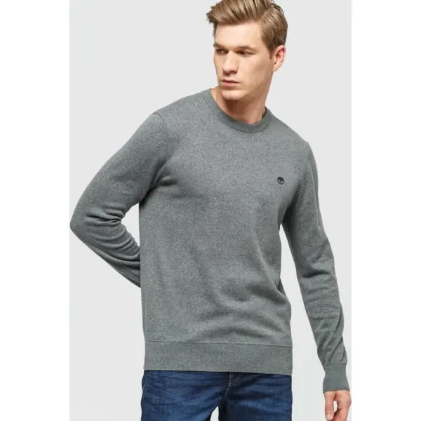 Timberland Sweter Williams River , szary, rozmiar M. Szare swetry przez głowę męskie Timberland, m, bez wzorów, z bawełny, bez kołnierzyka. Za 329.99 zł.