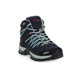 Buty trekkingowe damskie CMP 62MN Rigel Mid Wmn Trekking. Niebieskie obuwie sportowe damskie CMP, za kostkę, trekkingowe. W wyprzedaży za 349.99 zł.