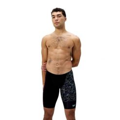 Kąpielówki męskie spodenki kąpielowe Speedo HyperBoom V-Cut. Czarne kąpielówki męskie Speedo, m, bez wzorów, z materiału, na fitness i siłownię. Za 181.98 zł.