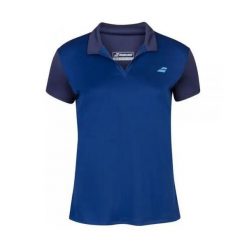 Koszulka polo dla dziewczynki Babolat Play. Niebieskie bluzki dla dziewczynek BABOLAT, bez wzorów, bez ramiączek. Za 144.00 zł.