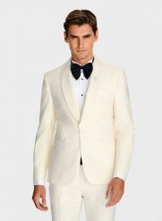 PAKO LORENTE - Wełniana beżowa marynarka smokingowa. Brązowe marynarki męskie Pako Lorente, bez wzorów, z wełny. Za 2,499.99 zł.