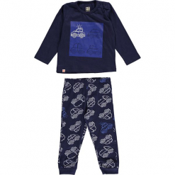 Piżama w kolorze granatowym. Zielone bielizna dla chłopców marki Lego Wear Fashion, z bawełny, z długim rękawem. W wyprzedaży za 49.95 zł.