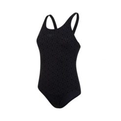 Strój pływacki jednoczęściowy damski Speedo Boomstar Allover Muscleback. Czarne kostiumy jednoczęściowe damskie Speedo, xs, bez wzorów, sportowe, do pływania. Za 139.99 zł.
