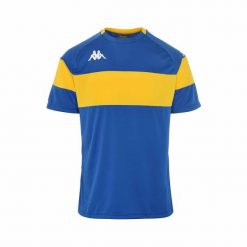 Jersey Kappa Dareto. Niebieskie koszulki sportowe męskie Kappa, bez wzorów, z jersey, bez kołnierzyka, bez ramiączek, do piłki nożnej. Za 143.00 zł.