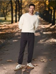 Spodnie - szary. Szare spodnie materiałowe męskie Sinsay, l, bez wzorów. Za 59.99 zł.