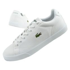 Buty trampki sportowe męskie Lacoste Lerond Set 125 1. Białe trampki męskie Lacoste, bez wzorów, sportowe, bez zapięcia. Za 429.00 zł.