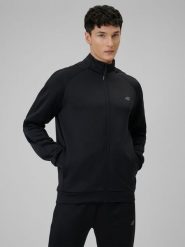 4F Bluza treningowa regular bez kaptura męska - czarna S. Czarne bluzy męskie 4f, m, bez wzorów, bez kaptura. Za 199.99 zł.