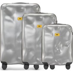 Walizki Icon w zestawie 3 el. srebrny. Walizki męskie Crash Baggage, z materiału. Za 2,628.00 zł.