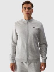 4F Bluza bejsbolówka bomberka męska - szara S. Szare bluzy sportowe męskie 4f, m, bez wzorów, z bawełny, bez kaptura. Za 149.99 zł.